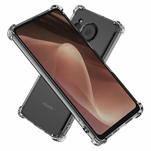 Hy* AQUOS sense7 Plus 耐衝撃 ケース カバー ストラップホール 米軍MIL規格 クリア 衝撃吸収ポケット内蔵 TPU ケース