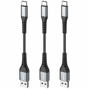 SUNGUY USB Type C ケーブル 0.15M 【3本組】 QC3.0/2.0最大18W急速充電 タイプc ケーブル 15cm 短い USB2.0高速データ転送 Galaxy S22 u