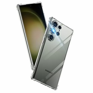 Aunote Galaxy S23 Ultra ケース クリア SC-52D SCG20 スマホケース 米軍MIL規格 耐衝撃 TPU 薄型 軽量 擦り傷防止 ワイヤレス充電対応 