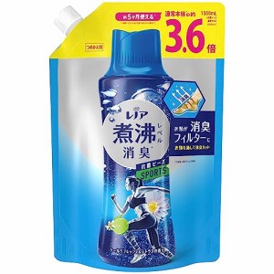 レノア 超消臭 煮沸レベル消臭 抗菌ビーズ スポーツ クールリフレッシュ&シトラス 詰め替え 大容量 1,500mL