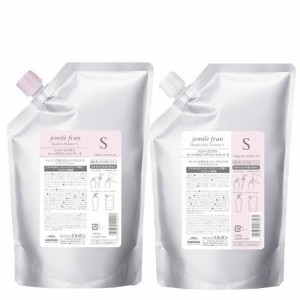 【セット】 ミルボン MILBON ジェミールフラン ヒートグロス シャンプー S 1000mL * トリートメント S 1000g 【レフィル】 シャンプー ト