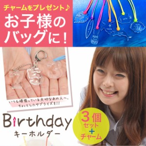 【3個セット】 名入れ キーホルダー 誕生日 ナンバー 数字 入園 入学 アクリル 透明 バースデー キーホルダー 名入れ無料 名前入り 文字