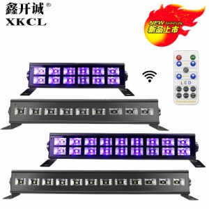 リモコン付きLED UVバイオレットステージライトDMX512音声コントロールバーパーティークラブディスコライトクリスマスステージエフェクト