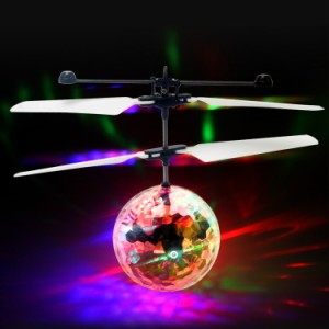 子供のフライングボールルミナスフライトボール電子インテリジェント誘導玩具LEDライトミニヘリコプター