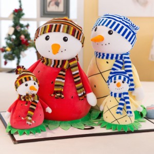 かわいい漫画フルーツ雪だるまぬいぐるみぬいぐるみおもちゃのクリスマスの装飾