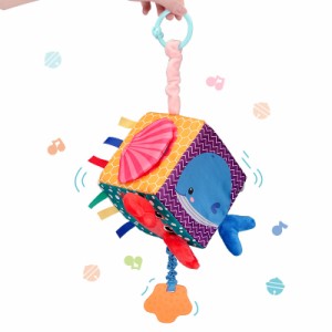 立体的な布の本のおもちゃは、赤ちゃんの幼児のためにハンドベルのガラガラをつかむ赤ちゃんの知能を開発します