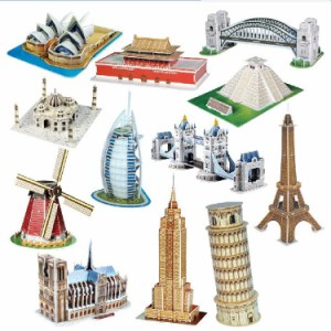 3D立体パズルワード有名な建築建築パズル教育DIY玩具ギフト子供用大人