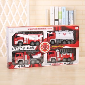 1:50消防車のおもちゃ子供工学車両ラダー慣性付きフォワードフォースコントロール男の子女の子教育玩具