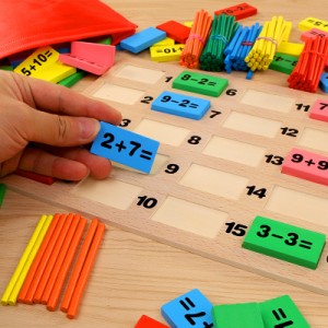 子供の数算術玩具のビルディングブロック加算と減算の管理数学の認知教育玩具ギフト