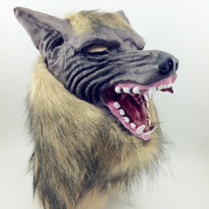 ハロウィーン怖いコスチュームパーティーコスプレ小道具のためのオオカミの頭のヘアマスク