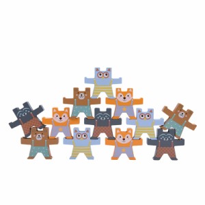 バランスブロック木製おもちゃ教育用子供用ブロックおもちゃモデル作成キット置物ベビーギフト