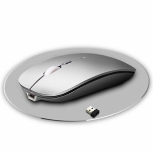 ワイヤレスマウス充電式ワイヤレスBluetoothデュアルモードマウスラップトップゲーム超薄型サイレントマウス