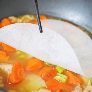 12個のスープ油吸収フィルム食品スープ油紙吸収ベーキングペーパーキッチンツール