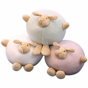誕生日の装飾のための20CMかわいい丸い子羊形の柔らかいぬいぐるみ人形のおもちゃ