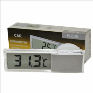 オスキュラム型LCD車載車用デジタル温度計摂氏華氏外部センサー電子テスター