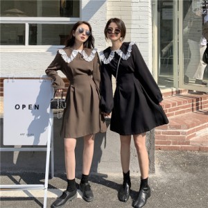 地雷系 量産型 ロリータ お嬢様 学院制服 韓国ファッション ワンピース 