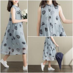 前開き ワンピース ノースリーブの通販 Au Pay マーケット