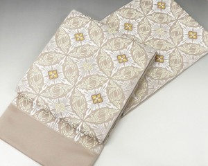 袋帯 新品仕立付き 正絹 西陣 都謹製 七宝鳥文 袋帯 みやこ 未仕立 仕立て代込み 新品 g1461