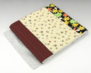 名古屋帯 新品仕立済 正絹 手毬紅葉模様 名古屋帯 新品 仕立て上がり