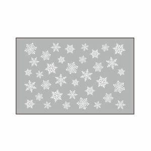 Amaily ネイルシール NO.3-15 雪の結晶 白 【ネイルアートアクセサリー・ネイルシール関連ネイル用品】