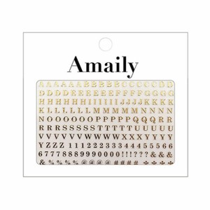 Amaily ネイルシール NO.4-8 アルファベット 大G 【ネイルアート/ネイルシール/ネイル用品】