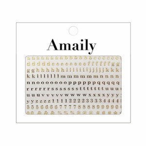 Amaily ネイルシール NO.4-9 アルファベット 小G 【ネイルアート/ネイルシール/ネイル用品】