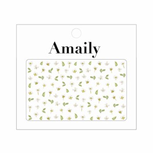 Amaily ネイルシール No.1-23 押し花 (白) 【アメイリー/ネイルアート/ネイルシール/ネイル用品/ジェルネイル】