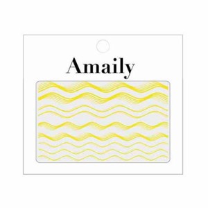 Amaily ネイルシール No.5-25 ウェーブ (G) 【アメイリー/ネイルアート/ネイルシール/ネイル用品/ジェルネイル】