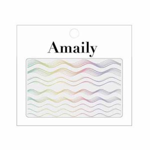 Amaily ネイルシール No.5-26 ウェーブ (OS) 【アメイリー/ネイルアート/ネイルシール/ネイル用品/ジェルネイル】