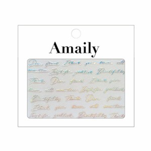 Amaily ネイルシール No.8-15 レター (OS) 【アメイリー/ネイルアート/ネイルシール/ネイル用品/ジェルネイル】