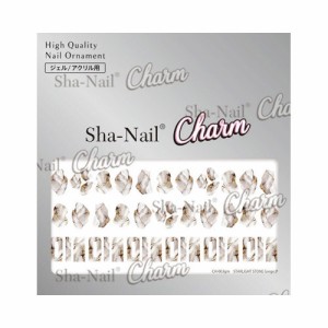 写ネイル Charm スターライト ストーン グレージュ M 【Sha-nail/ネイルシール/チャーム/Ｃｈａｒｍ】