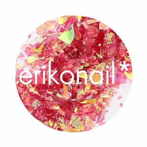 erikonail JC ERI-227 クラッシュルビー 【ネイルアート/ラメ/ホログラム/グリッター/ネイル用品】