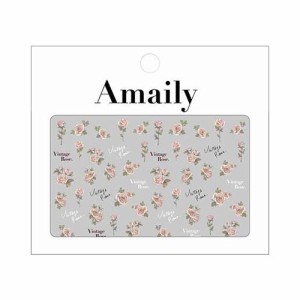 Amaily ネイルシール No.1-27 ヴィンテージローズ 【ネイルアート/ネイルシール/セルフネイル/ネイルパーツ/ジェルネイル/ネイル用品】