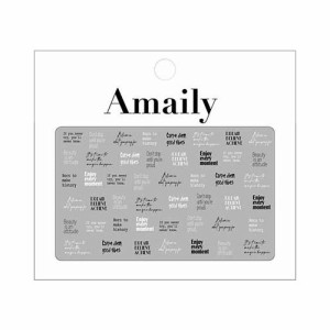 Amaily ネイルシール No.2-23 メッセージロゴ 【ネイルアート/ネイルシール/セルフネイル/ネイルパーツ/ジェルネイル/ネイル用品】