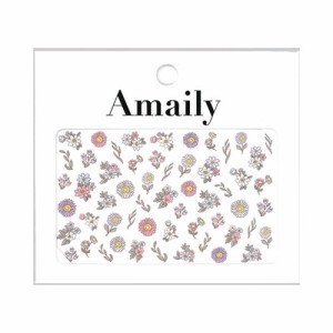 Amaily ネイルシール No.3-28 ファンシーフラワー(カラー) 【ネイルアート/ネイルシール/セルフネイル/ネイルパーツ/ジェルネイル】