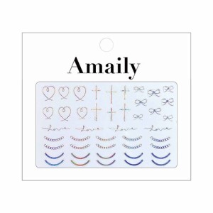 Amaily ネイルシール No.9-20 ワイヤー(OS) 【ネイルアート/ネイルシール/セルフネイル/ネイルパーツ/ジェルネイル/ネイル用品】