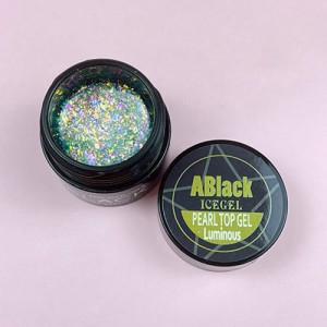 ICE GEL A BLACK パールトップジェル ルミナス 3g 【トップジェル/ジェルネイル/ネイル用品】