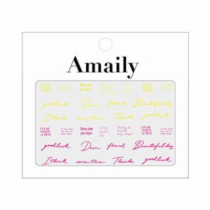 Amaily ネイルシール No.2-25 ネオンレター 【ネイルアート/ネイルシール/ネイル用品】