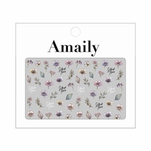 Amaily ネイルシール No.1-34 シースルーフラワー 【ネイルシール/ジェルネイル/フラワー/花/ネイルアート】