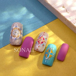 SONAIL アンティーク フラワー ミックス 立体ネイルシール FY000216 【ネイルアート/ネイルシール/ネイル用品】