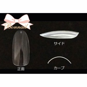 Bonnail クリアラウンドロングチップ C30R300 ＃00 /50P 【ネイルチップ/グルー/ラップ関連ネイル用品】