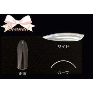 Bonnail クリアラウンドロングチップ C30R300 ＃07 /50P 【ネイルチップ/グルー/ラップ関連ネイル用品】