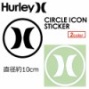 Hurley,n[[,XebJ[CIRCLE ICON STICKER HACRCLIC