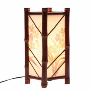 アウトレット品 盆提灯 創作提灯 竹蘭1号 （1個入り） 電気コード式 高さ40cm (22a-ya-1072) 見切処分品 インテリア スタンドランプ