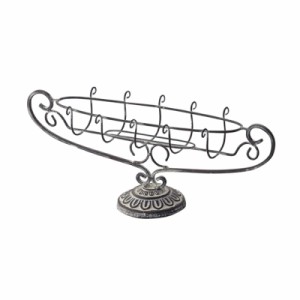 花瓶 フラワーベース Stand IRON STAND CRESCENT ll アイアン スタンド クレッセント antique gray 花器付 （1個入り） [550-244-812] [p