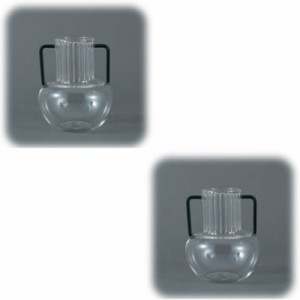 花・観葉植物用ポット アデラ ガラスベイス 12 G glass （2個入り） 93151 花瓶 （代引き不可） ミニサイズ フラワーベース FARM （p281