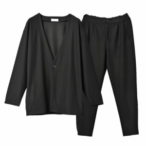 ファッション メンズ CLEAT　カジュアルダウンスーツ M〜Lサイズ/ブラック （hw8256-1） アパレル サマー