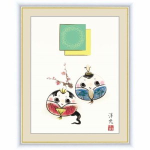 額絵 日本画[桃の節句画] 【だるま雛】 [F6] [井川洋光] [G4-BD005-F6]【代引き不可】