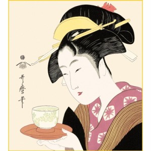 色紙絵 美人画 喜多川歌麿 難波屋おきた 浮世絵 k3-004（代引き不可）