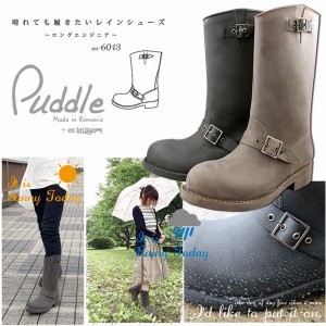 エンジニアブーツ ブーツ レディースシューズ レディースファッション 靴 Puddle パドル エンジニアブーツタイプ レイン